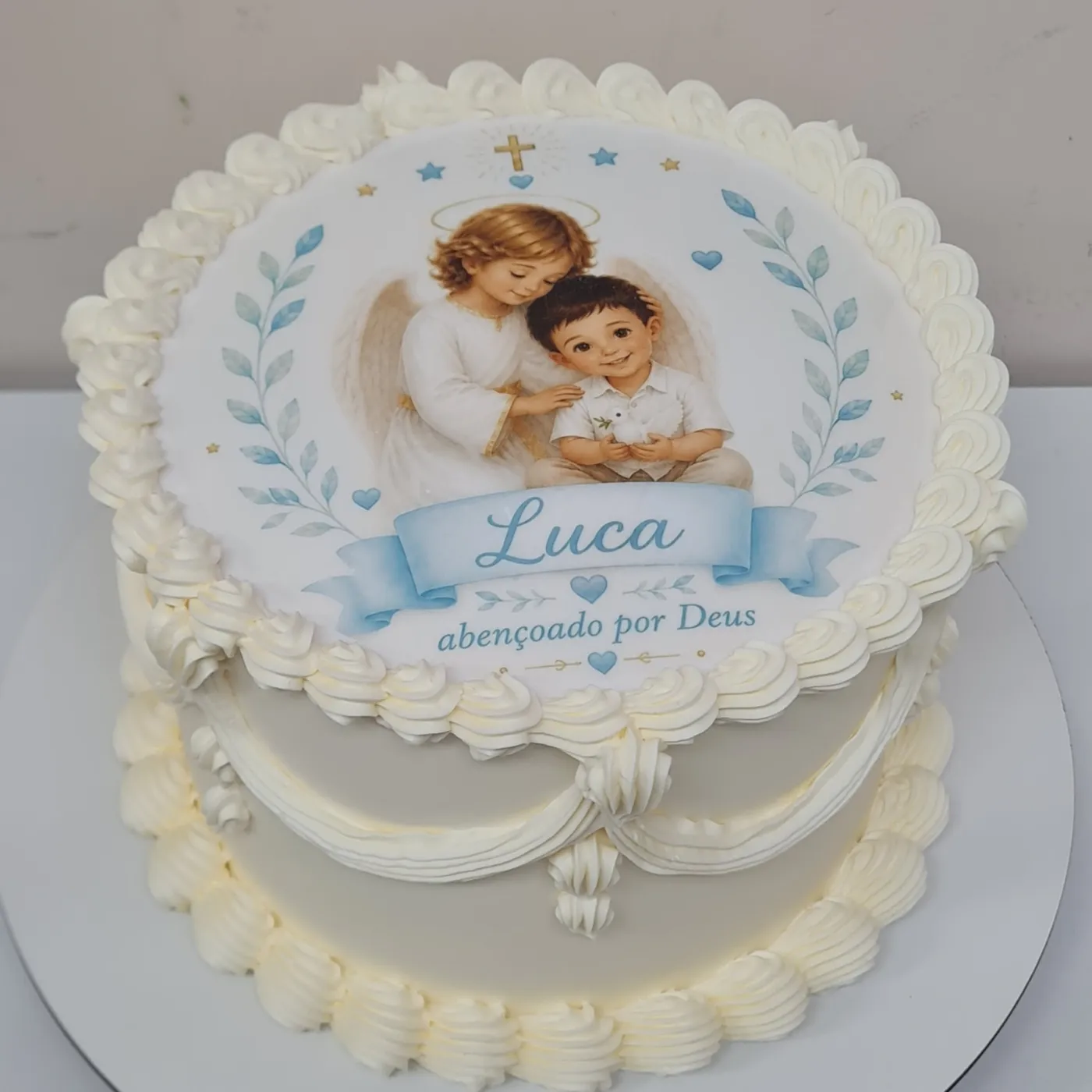 Bolo de batizado e primeira comunhão decorado — foto 3