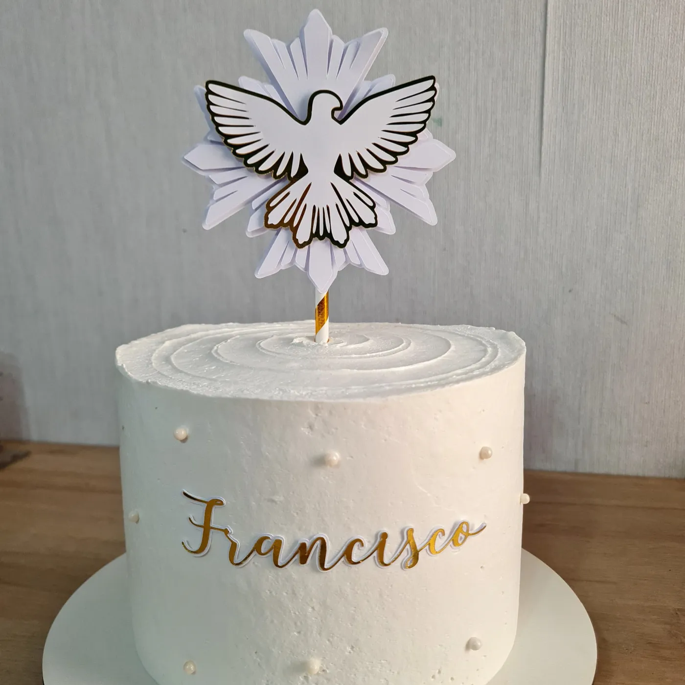 Bolo de batizado e primeira comunhão decorado — foto 1